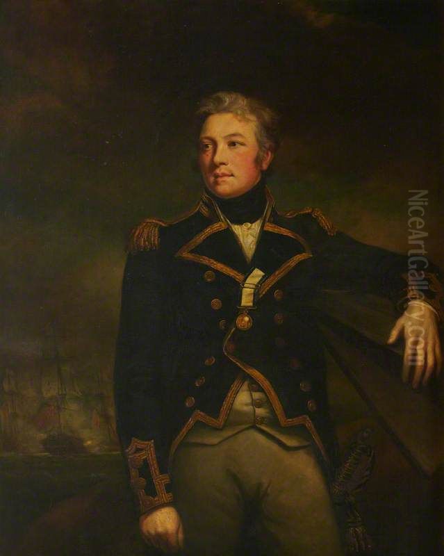 Admiral Sir Philip Charles Henderson Calderwood Durham, 1763 - 1845 Oil Painting by James Northcote