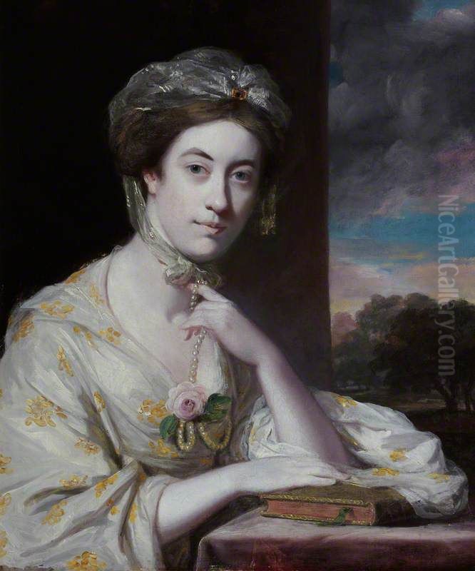 Mrs John Hope, 1742 - 1767. Oil Painting by Of Sir Joshua Reynolds
