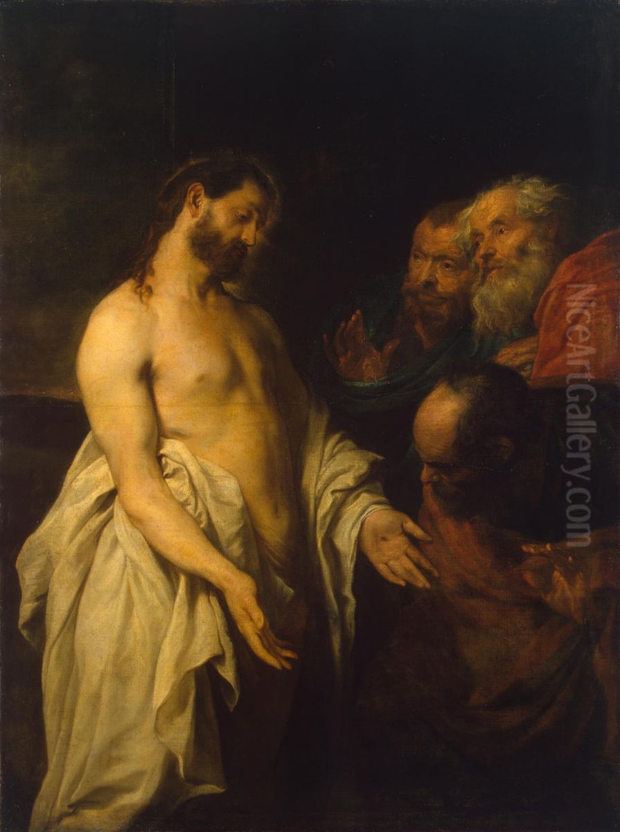 The Appearance of Christ to his Disciples Oil Painting by Sir Anthony Van Dyck