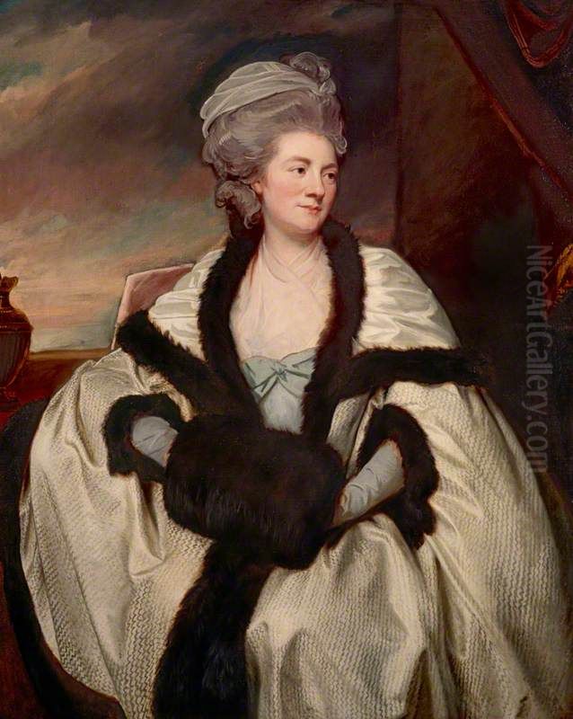 Mary Bootle, Mrs Wilbraham Bootle (died 1813) Oil Painting by George Romney