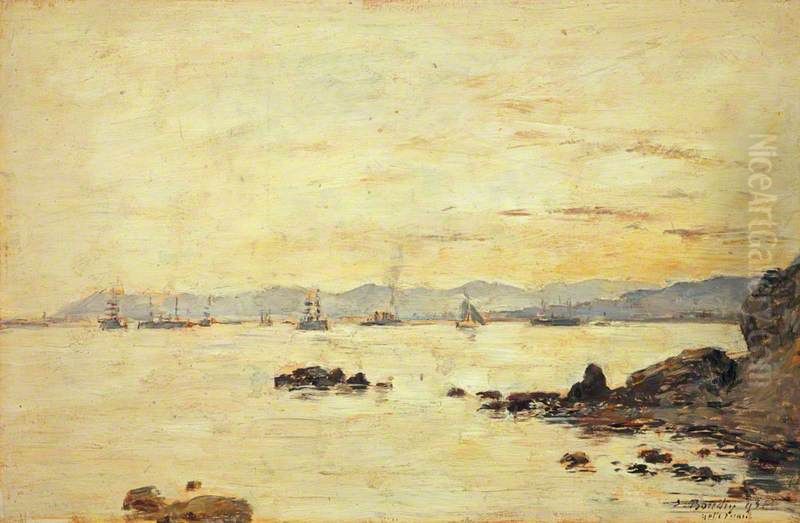 Golfe-Juan Oil Painting by Eugene Louis Boudin