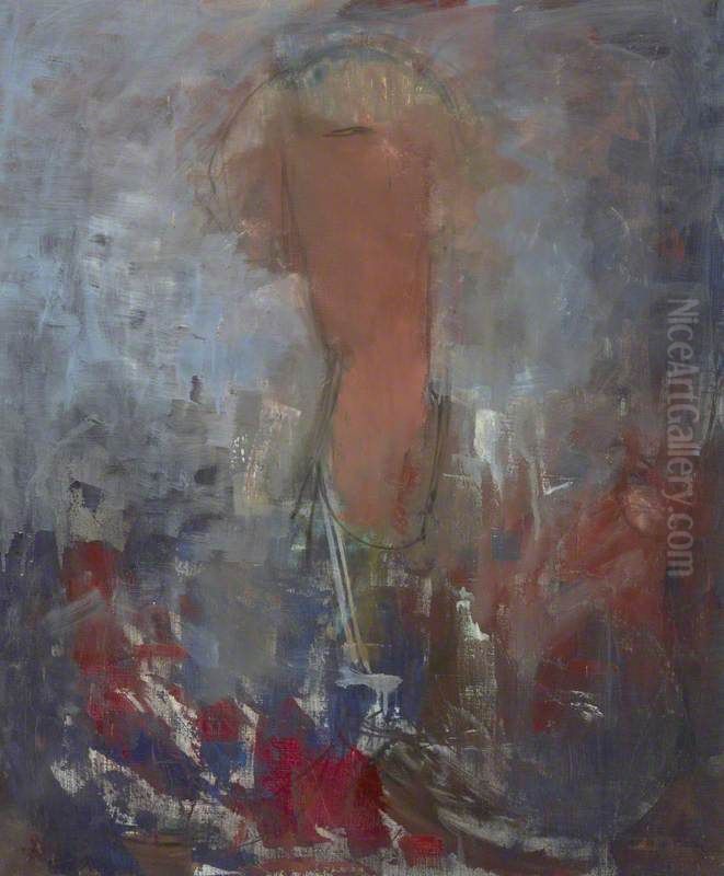 Mrs Hope Scott (1897 - 1989) Patron of the Arts Oil Painting by William Johnstone