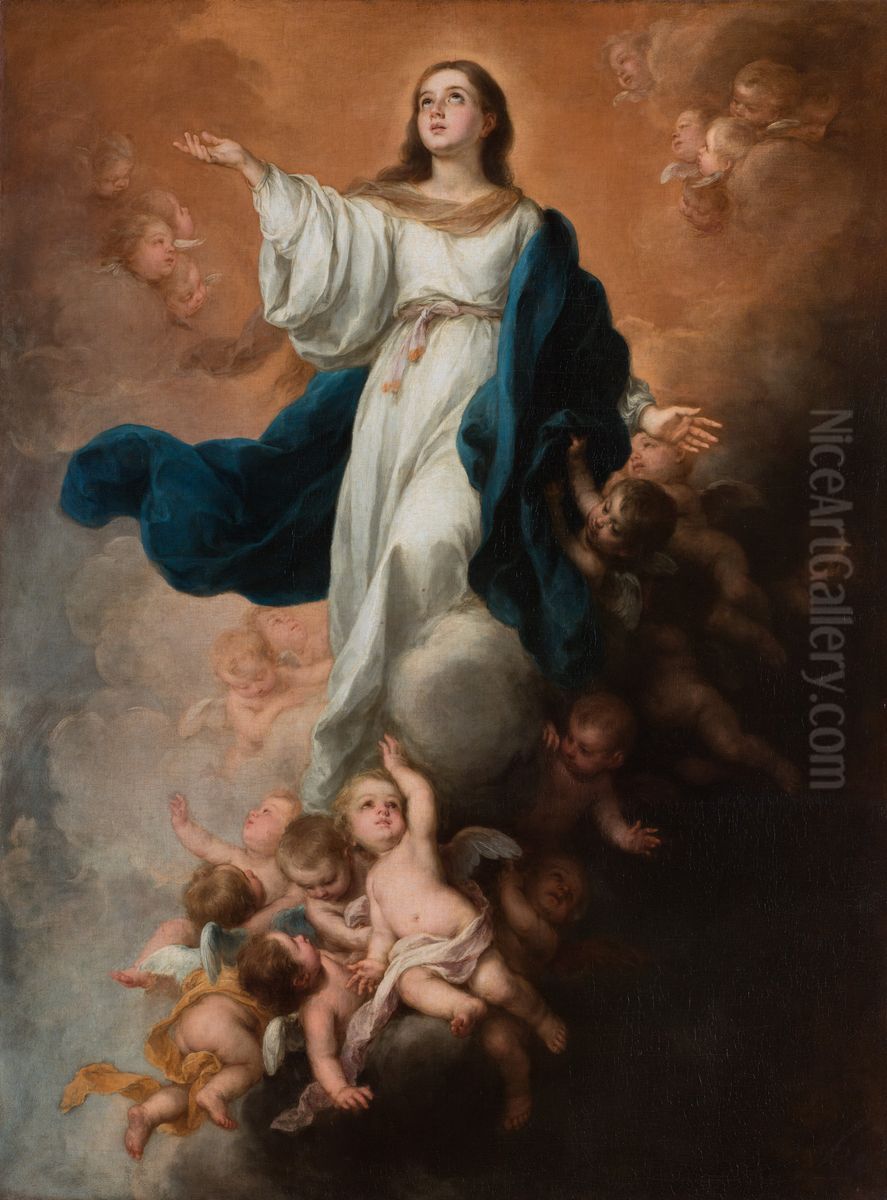 Walpole Immaculate Conception Oil Painting by Bartolome Esteban Murillo