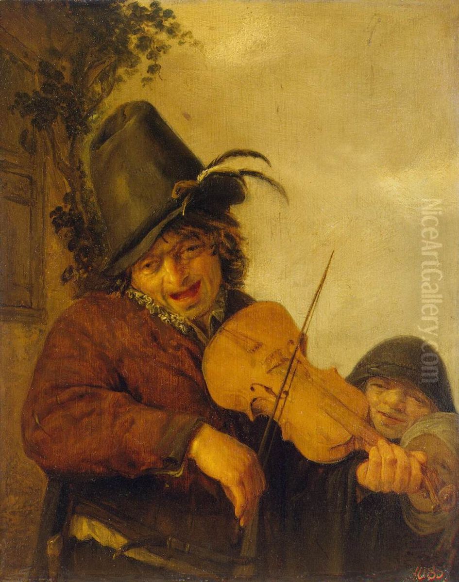 Wandering musician Oil Painting by Adriaen van Ostade
