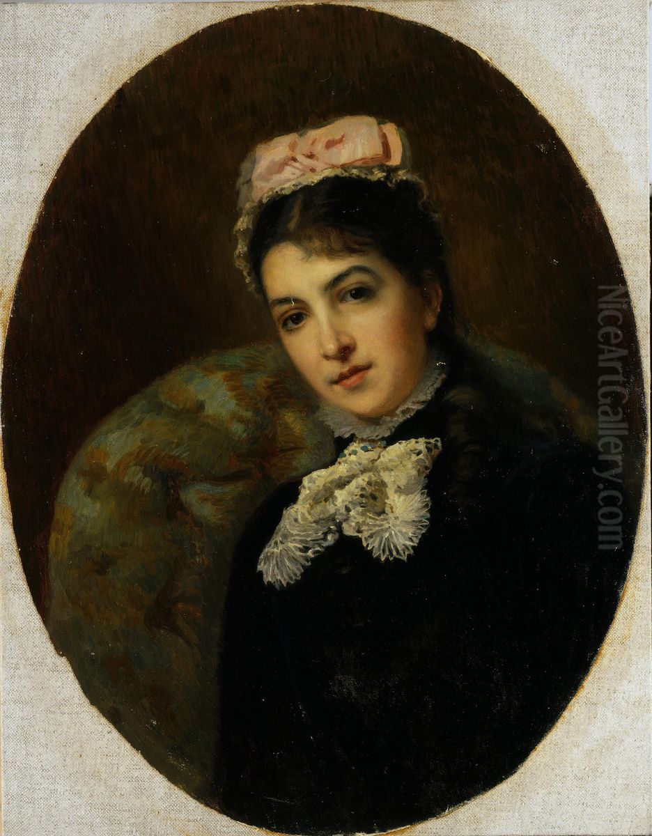 Portrait of M.G. Savina Oil Painting by Konstantin Makovsky