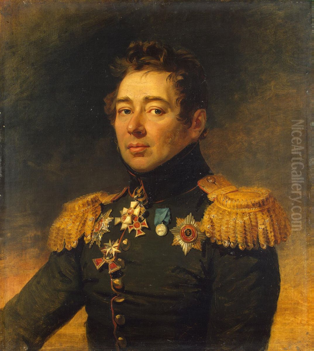 Portrait of Alexey P. Nikitin (1777-1858) Oil Painting by George Dawe