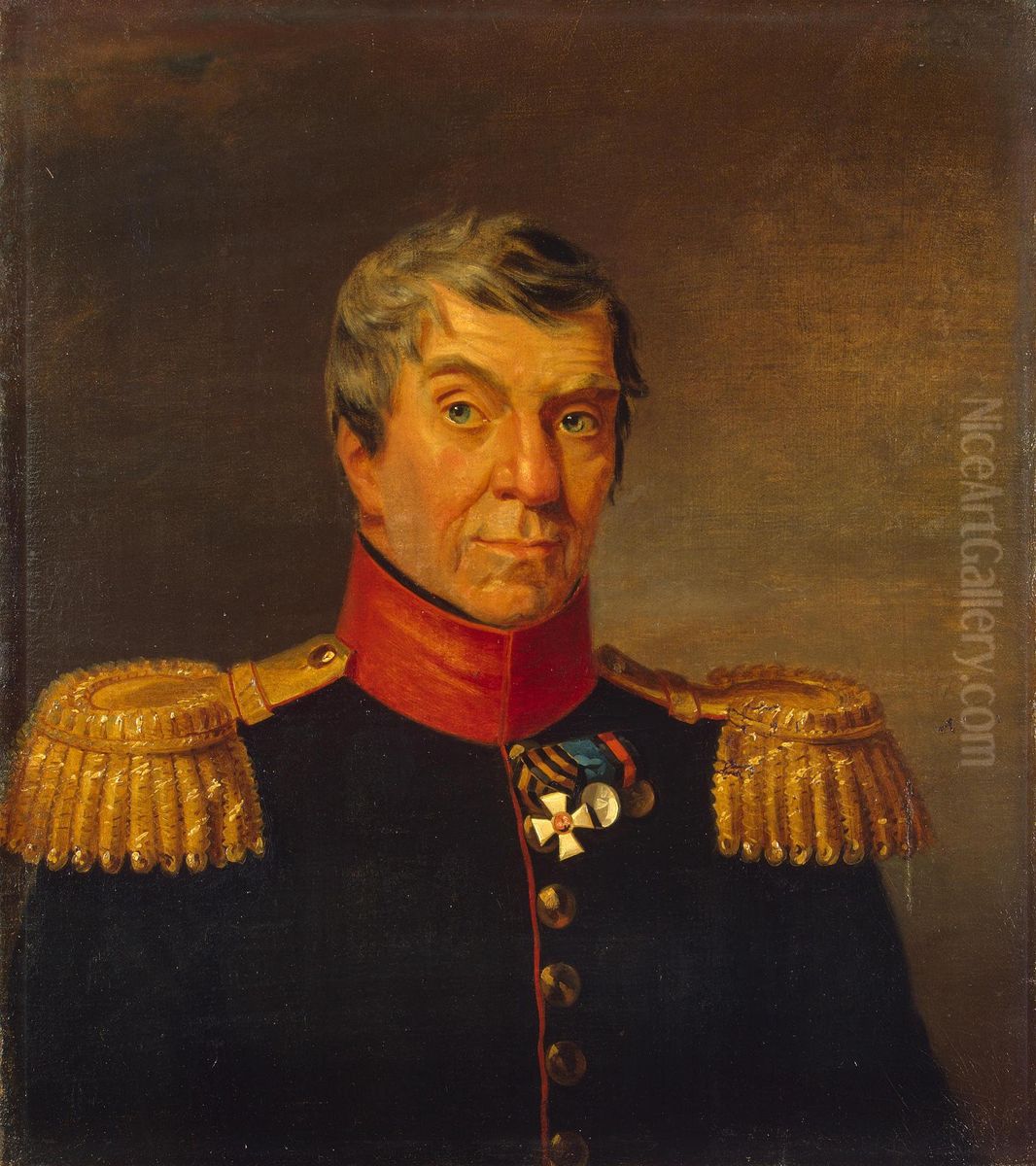 Portrait of Mikhail A. Shkapsky (1754-1815) Oil Painting by George Dawe
