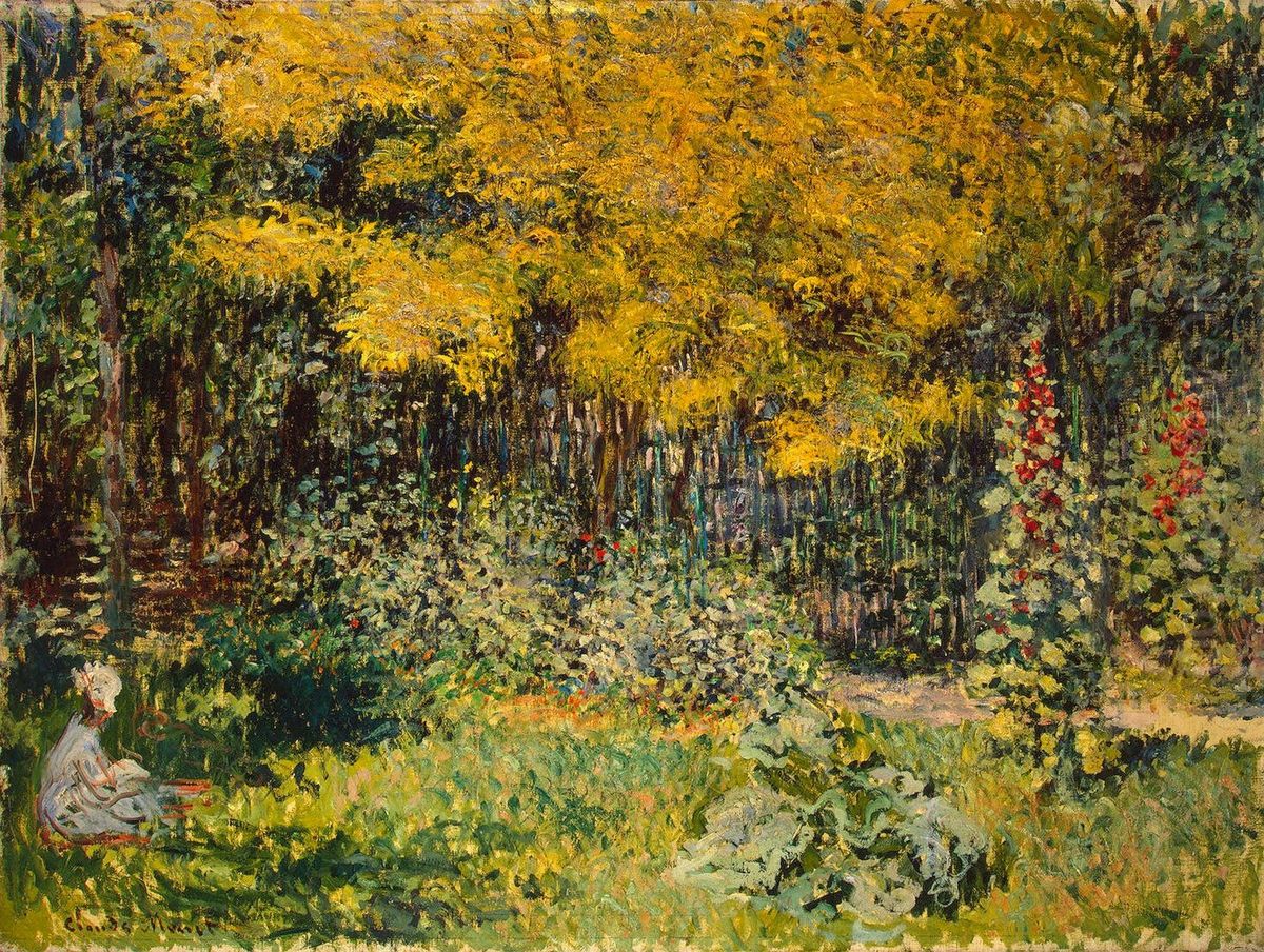 Garden Oil Painting by Claude Oscar Monet