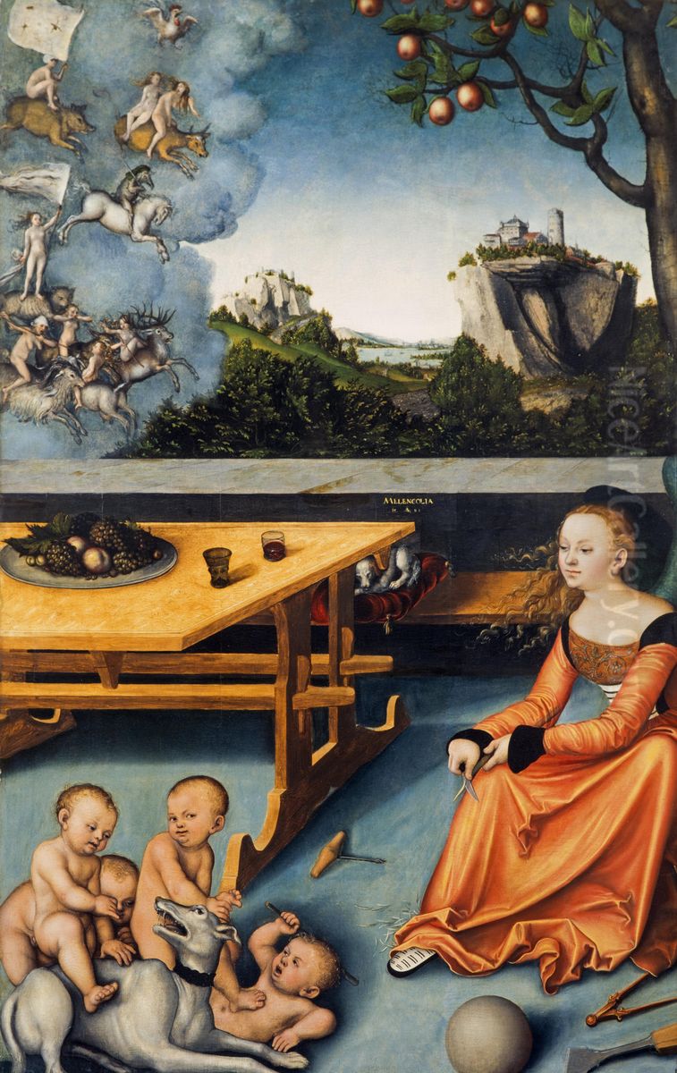 Die Melancholie Oil Painting by Lucas Cranach the Elder