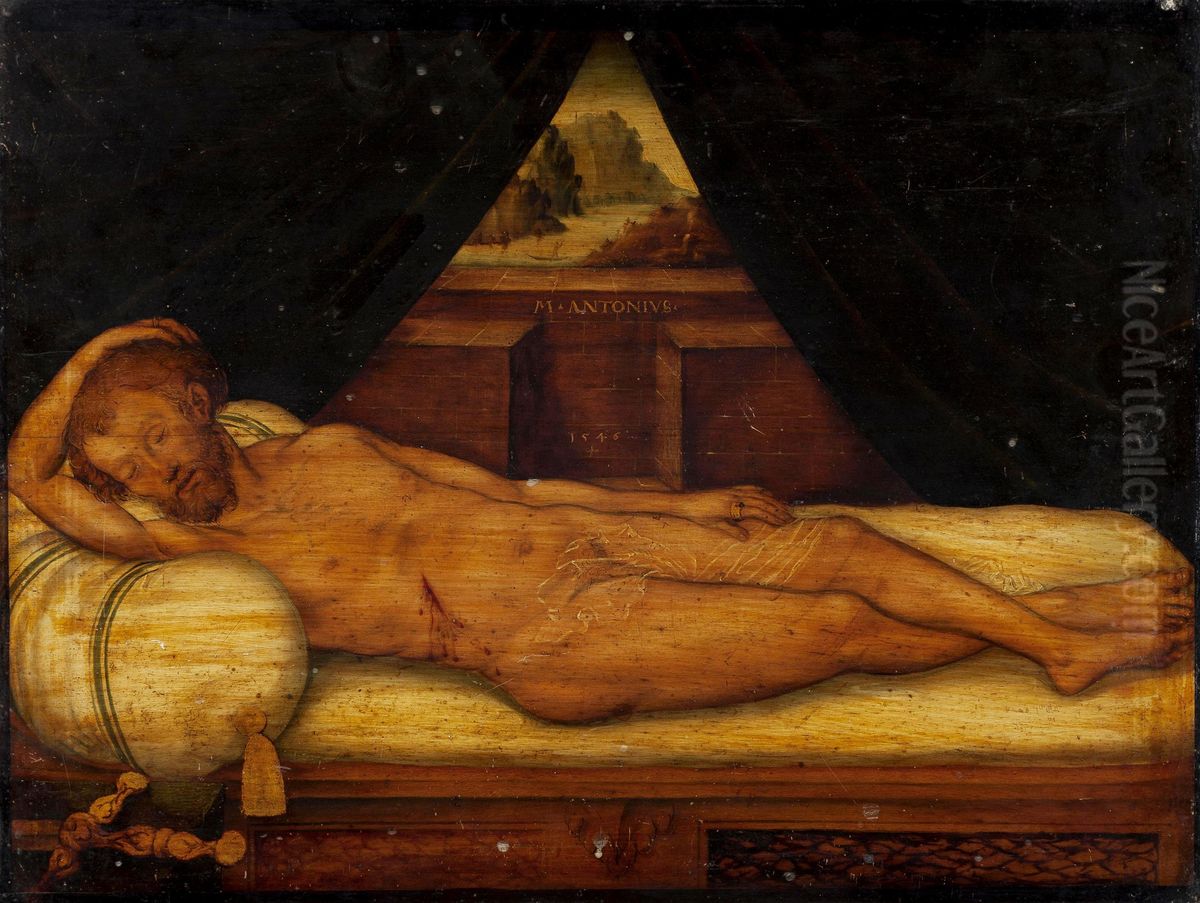 Marc Anthony Oil Painting by Lucas The Younger Cranach