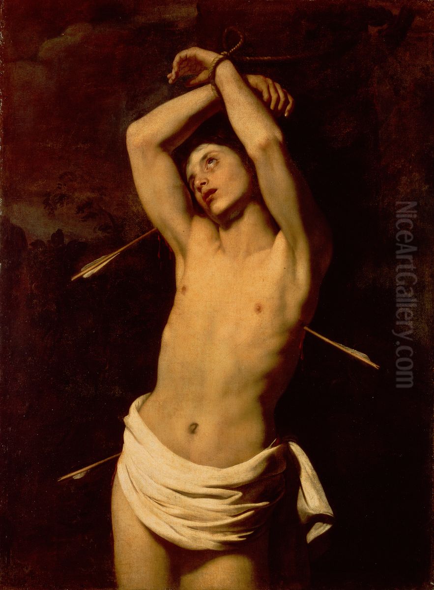 St Sebastian Oil Painting by Nicolas Regnier