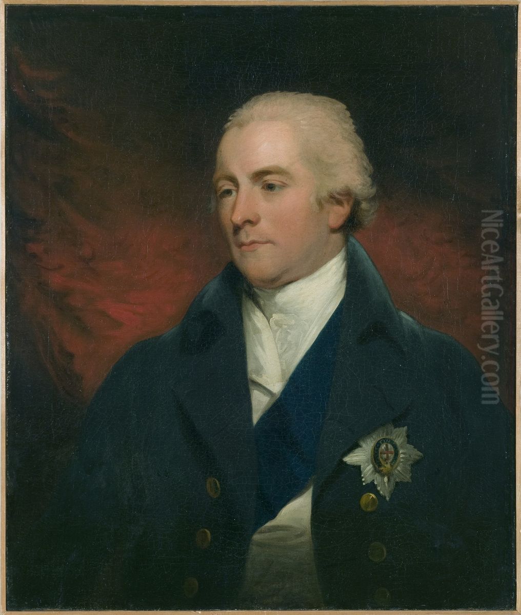 Portrait of George John, 2nd Earl Spencer (1758-1834) Oil Painting by John Hoppner