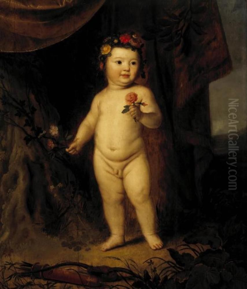Portrait of a Child as Cupid Oil Painting by Willem van Honthorst