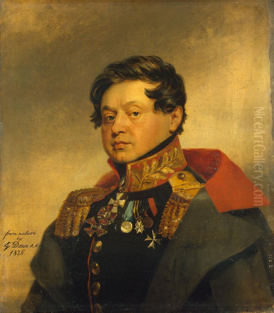 Portrait of Fyodor I. Masolov (17671-1844) Oil Painting by George Dawe