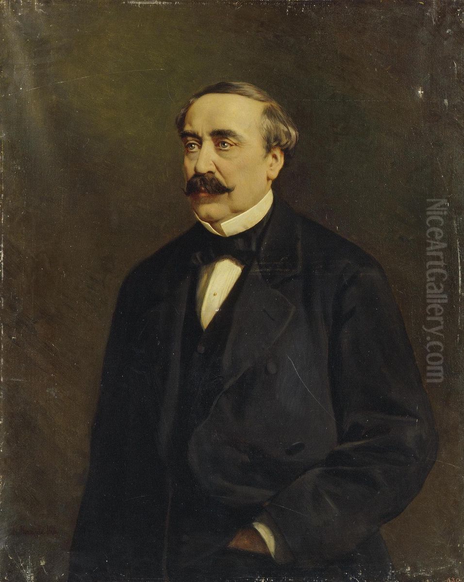 Portrait of the Mining Engineer Nikolay Teplov Oil Painting by Konstantin Makovsky