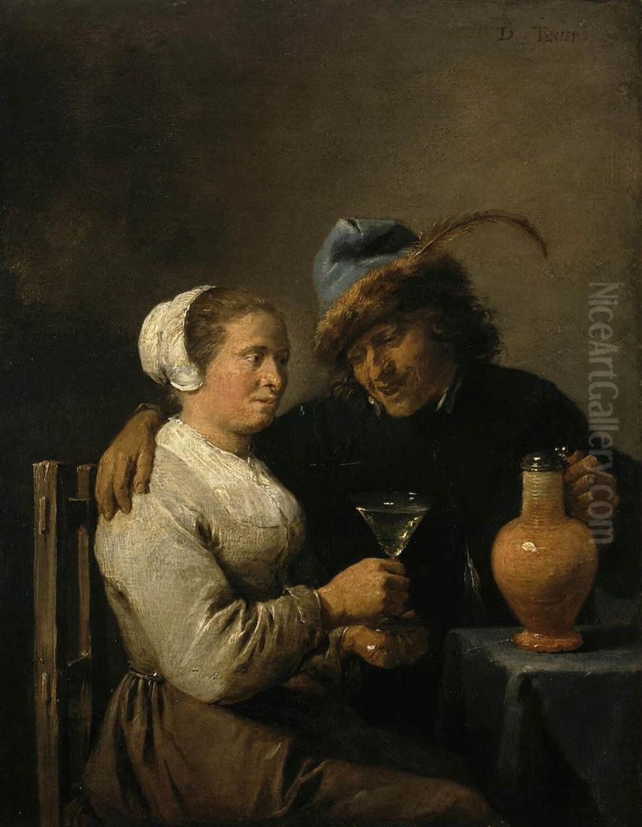 Scene in a Tavern Oil Painting by David Teniers the Younger