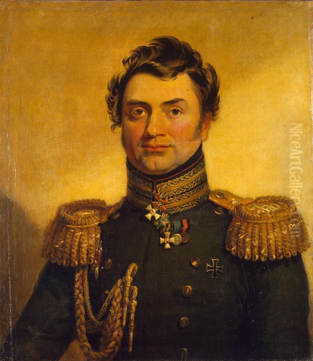 Portrait of Matvey Ye. Khrapovitsky (1784-1847) (replica of the 1821 portrait) Oil Painting by George Dawe