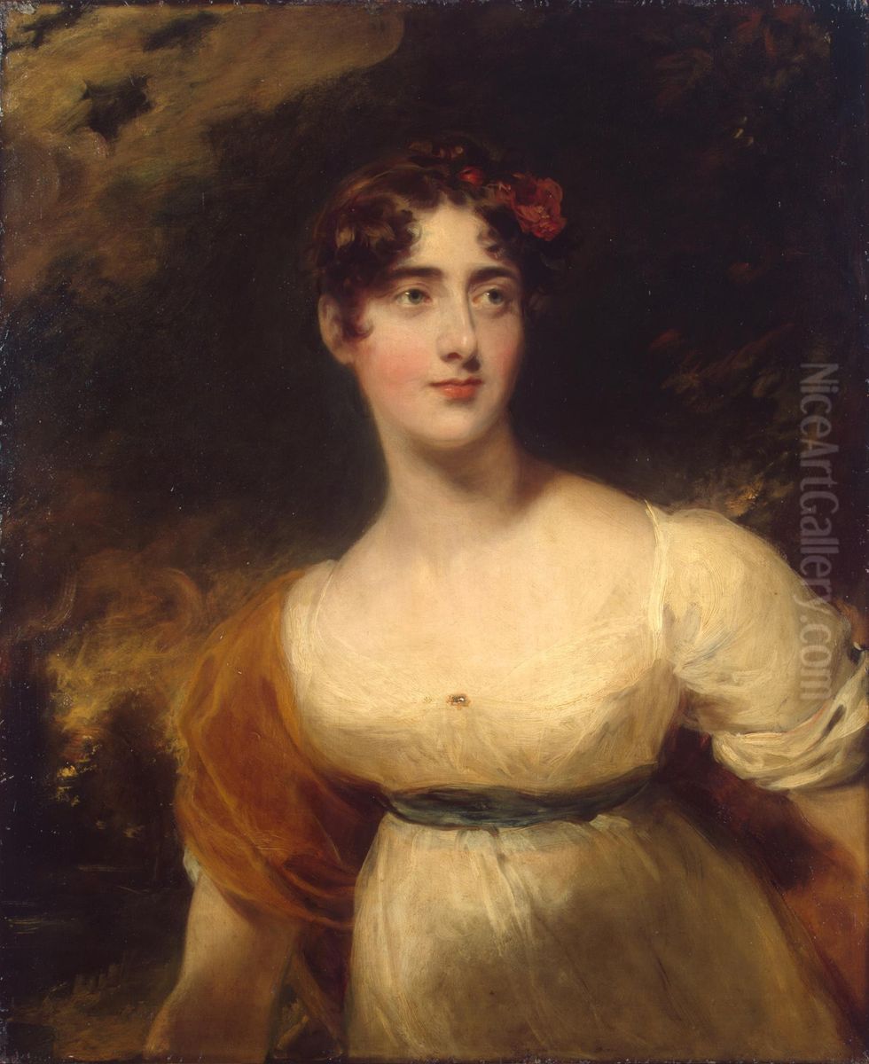 Portrait of Emily Harriet Wellesley-Pole (Lady Raglan) (1792-1881) Oil Painting by Thomas Lawrence