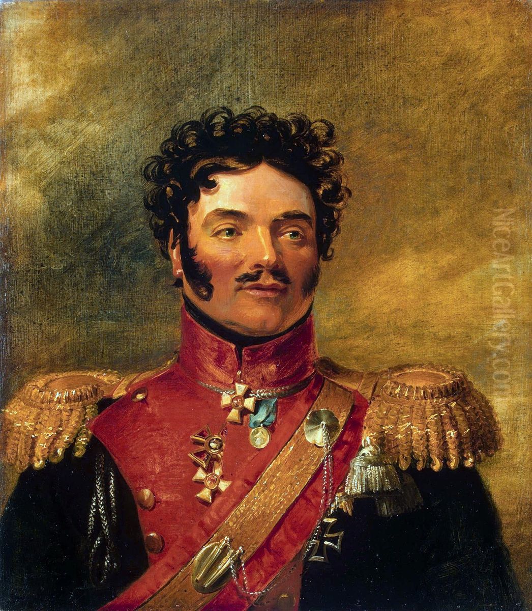 Portrait of Joseph O'Rowrke (1762-1849) Oil Painting by George Dawe