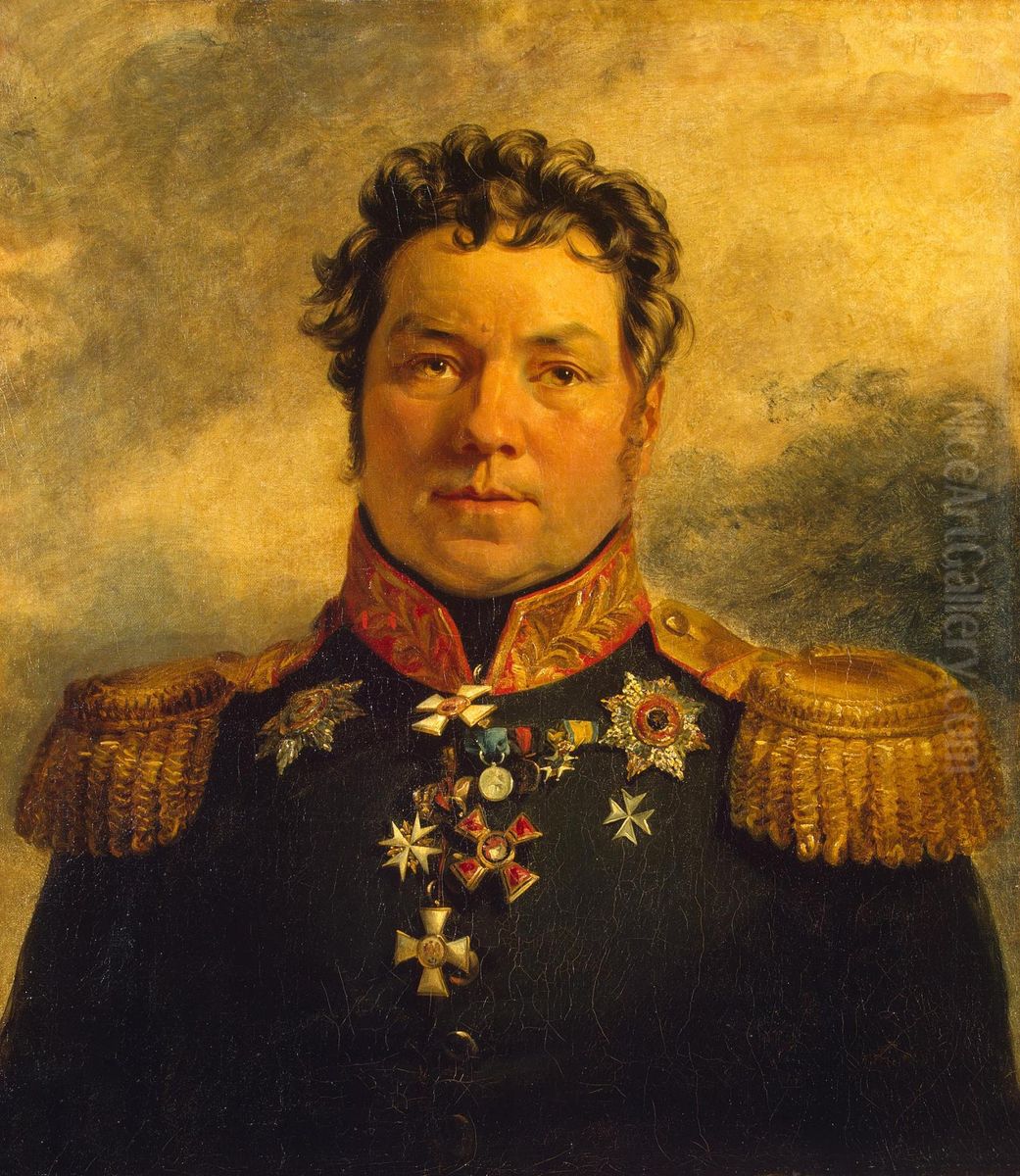 Portrait of Pyotr Ya. Kornilov (1770-1828) Oil Painting by George Dawe