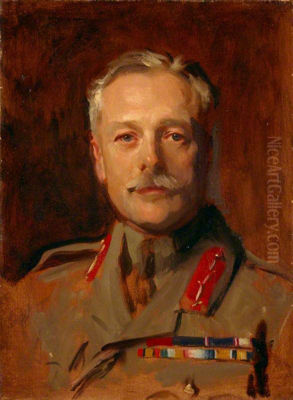 Douglas Haig, 1st Earl Haig, 1861 - 1928. Soldier (study for portrait in General Officers of World War I, 1914 - 1918, in the National Portrait Gallery, London) Oil Painting by John Singer Sargent