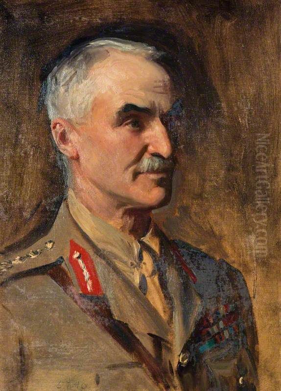 General Henry Sinclair, Baron Horne, 1861 - 1929. Soldier (Study for portrait in General Officers of World War I) Oil Painting by John Singer Sargent