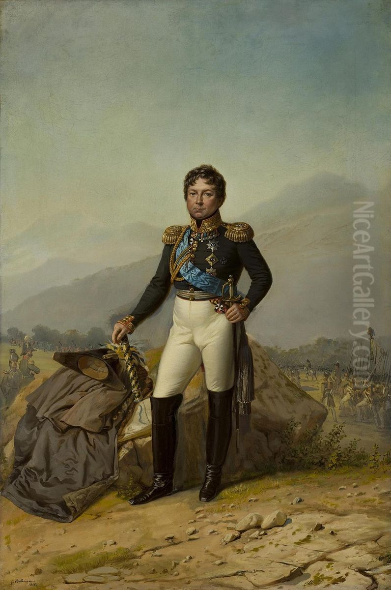 Portrait of Field-Marshal Count I.I. Diebitsch Oil Painting by Georg von Bothmann