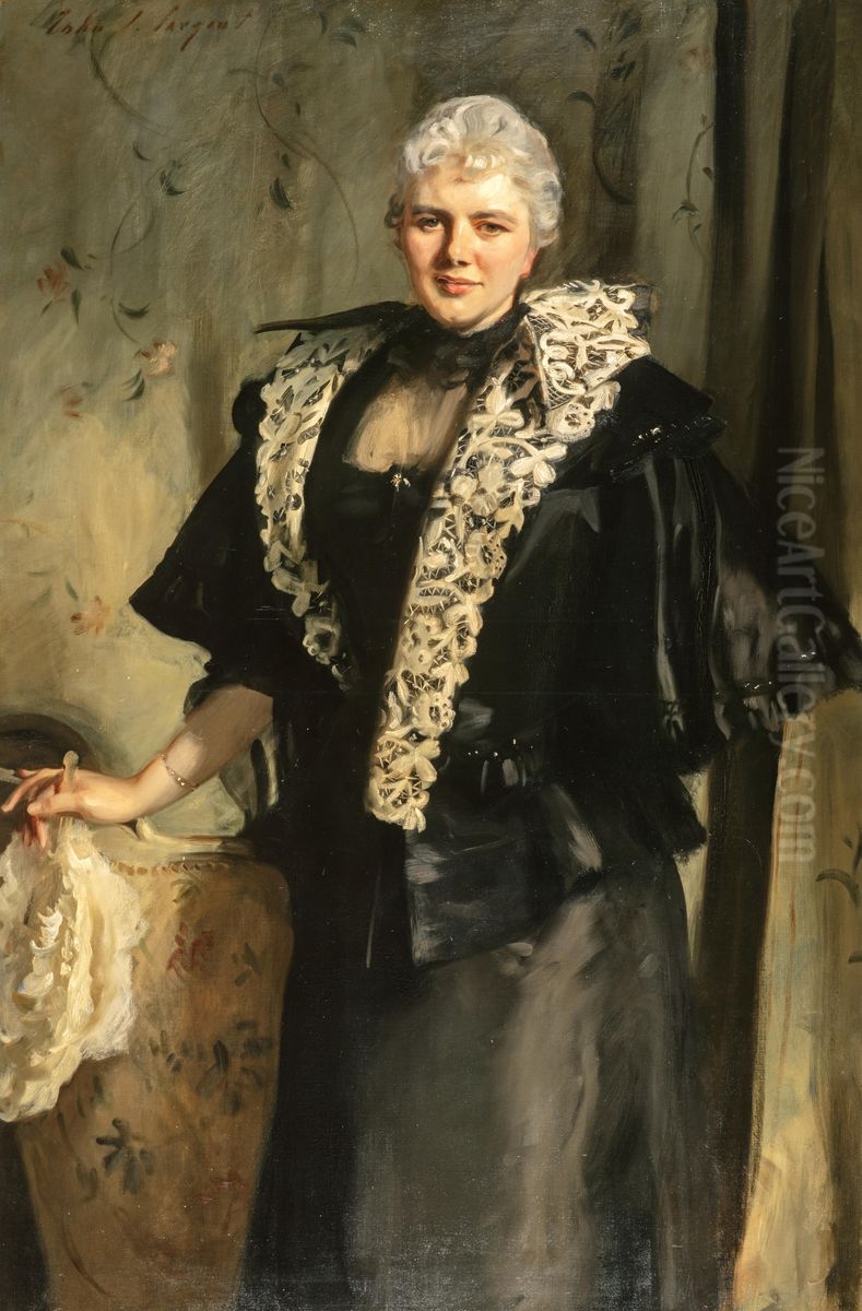 Constance Wynne-Roberts, Mrs Ernest Hills of Redleaf (died 1932) Oil Painting by John Singer Sargent