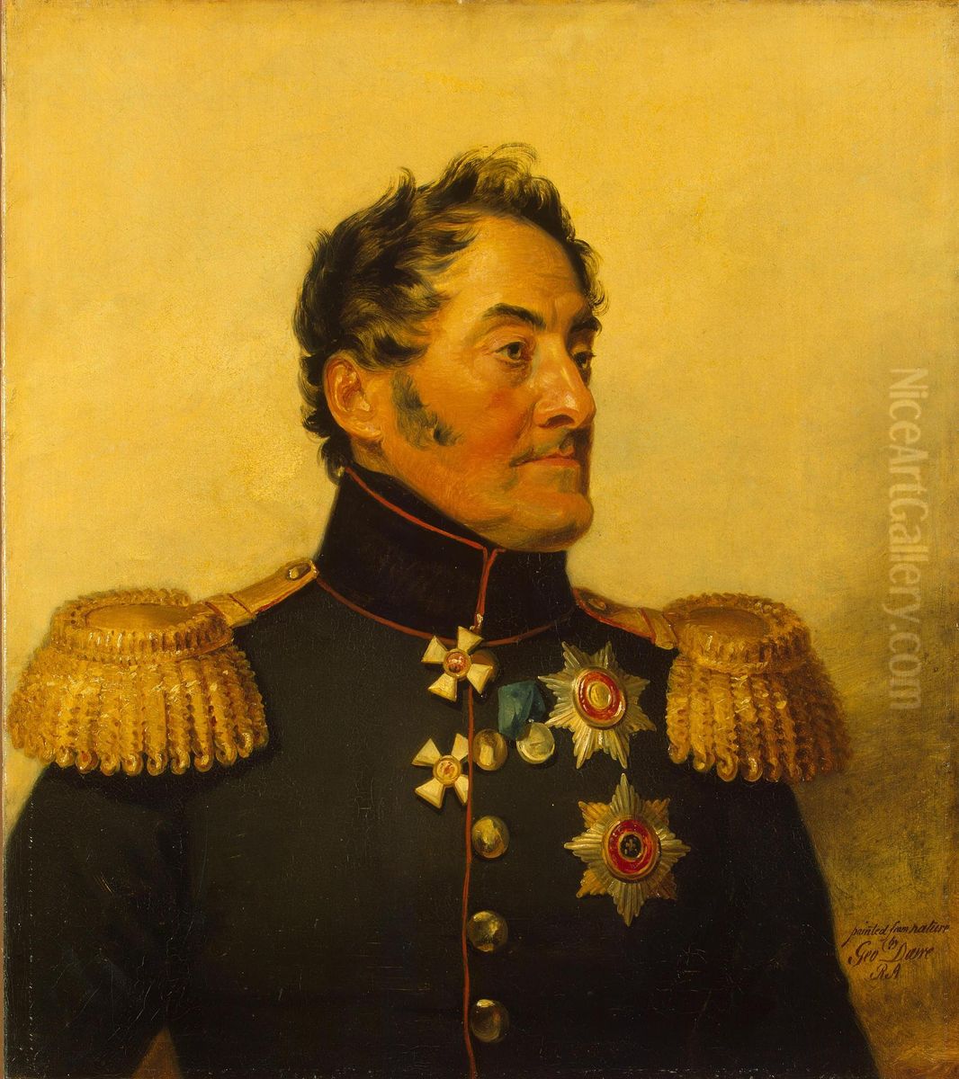 Portrait of Lev M. Yashvil (1768-1836) Oil Painting by George Dawe