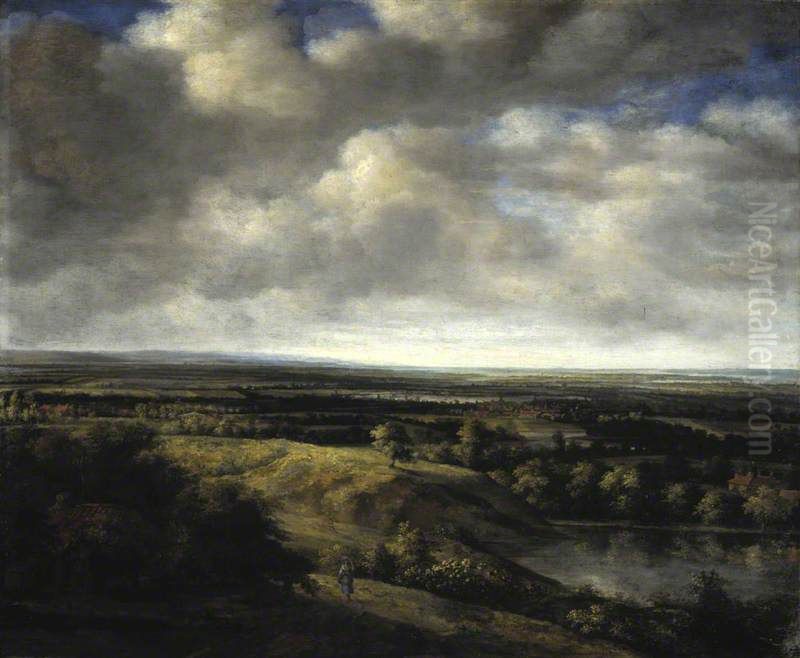 Extensive Landscape Oil Painting by Philips Koninck