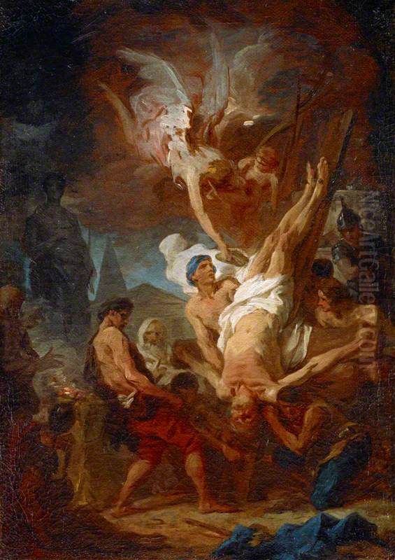 The Crucifixion of Saint Peter Oil Painting by Pierre Subleyras