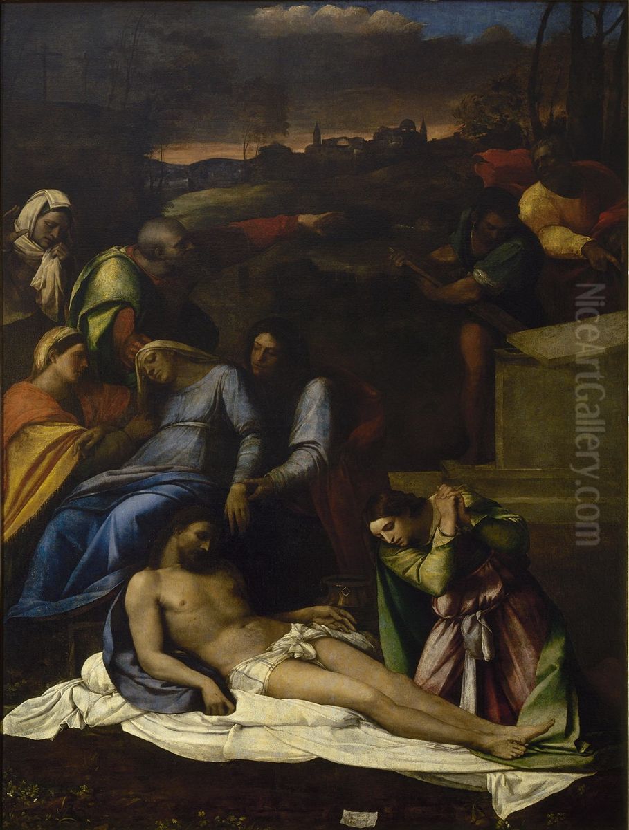 Compianto su Cristo morto Oil Painting by Sebastiano Del Piombo