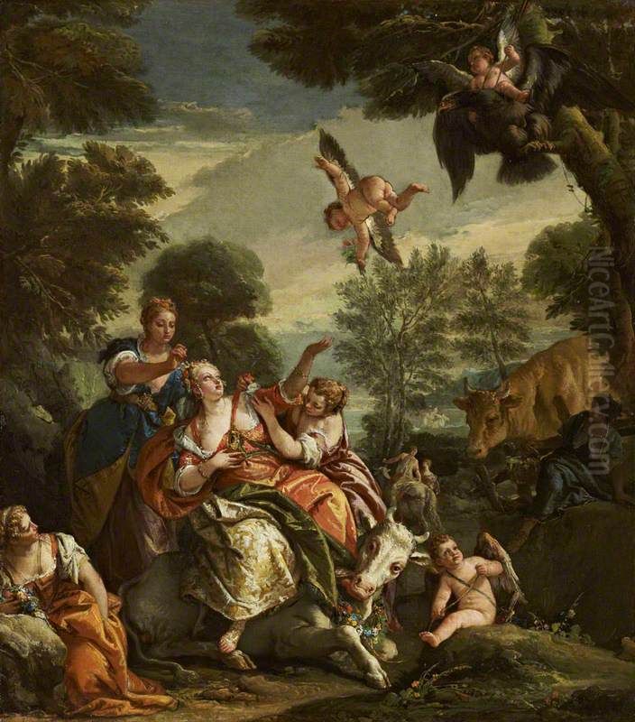 The Rape of Europa Oil Painting by Giovanni Battista Tiepolo