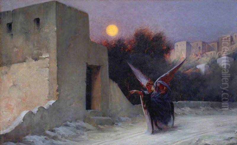 La Fuite en Egypte Oil Painting by Guillaume Dubufe