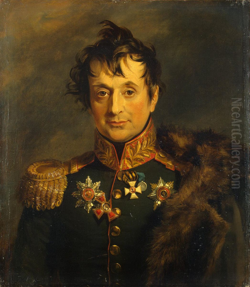 Portrait of Alexander Ya. Knyazhnin (1771-1829) (1st) Oil Painting by George Dawe