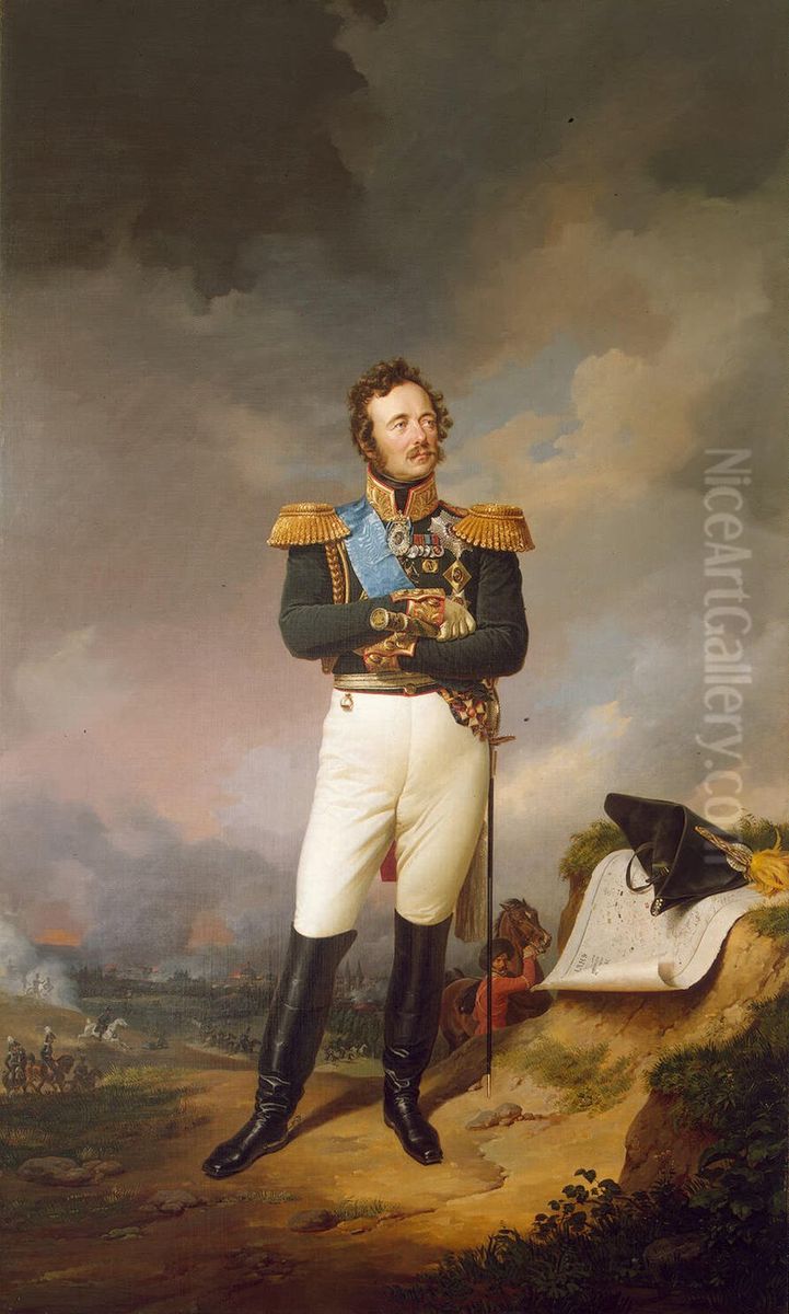 Portrait of Ivan Paskevich Oil Painting by Franz Kruger