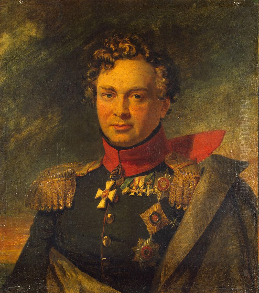 Portrait of Andrey I. Gorchakov (1779-1855) Oil Painting by George Dawe