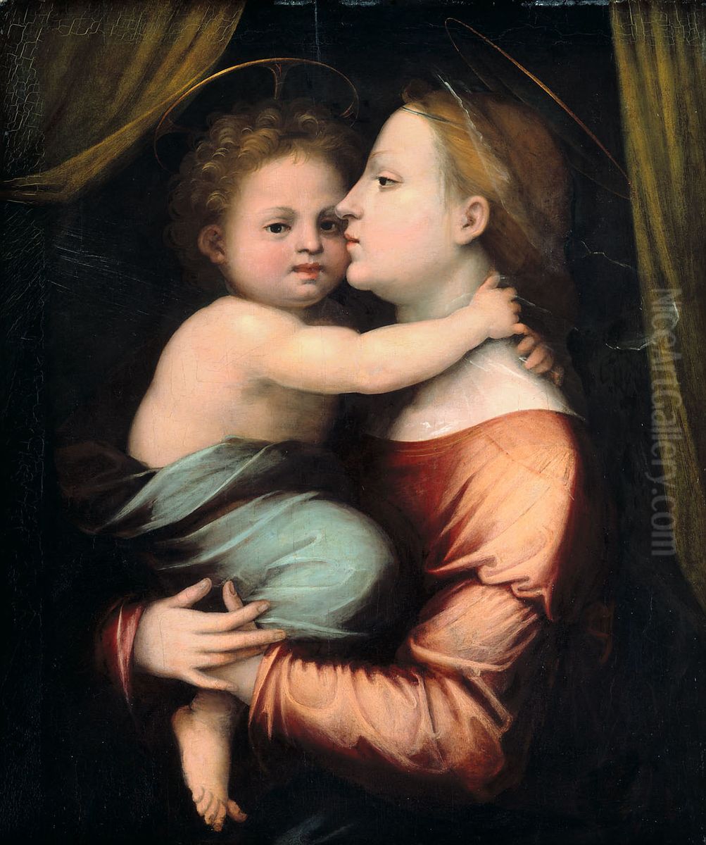 Maria mit Kind Oil Painting by Fra Bartolomeo