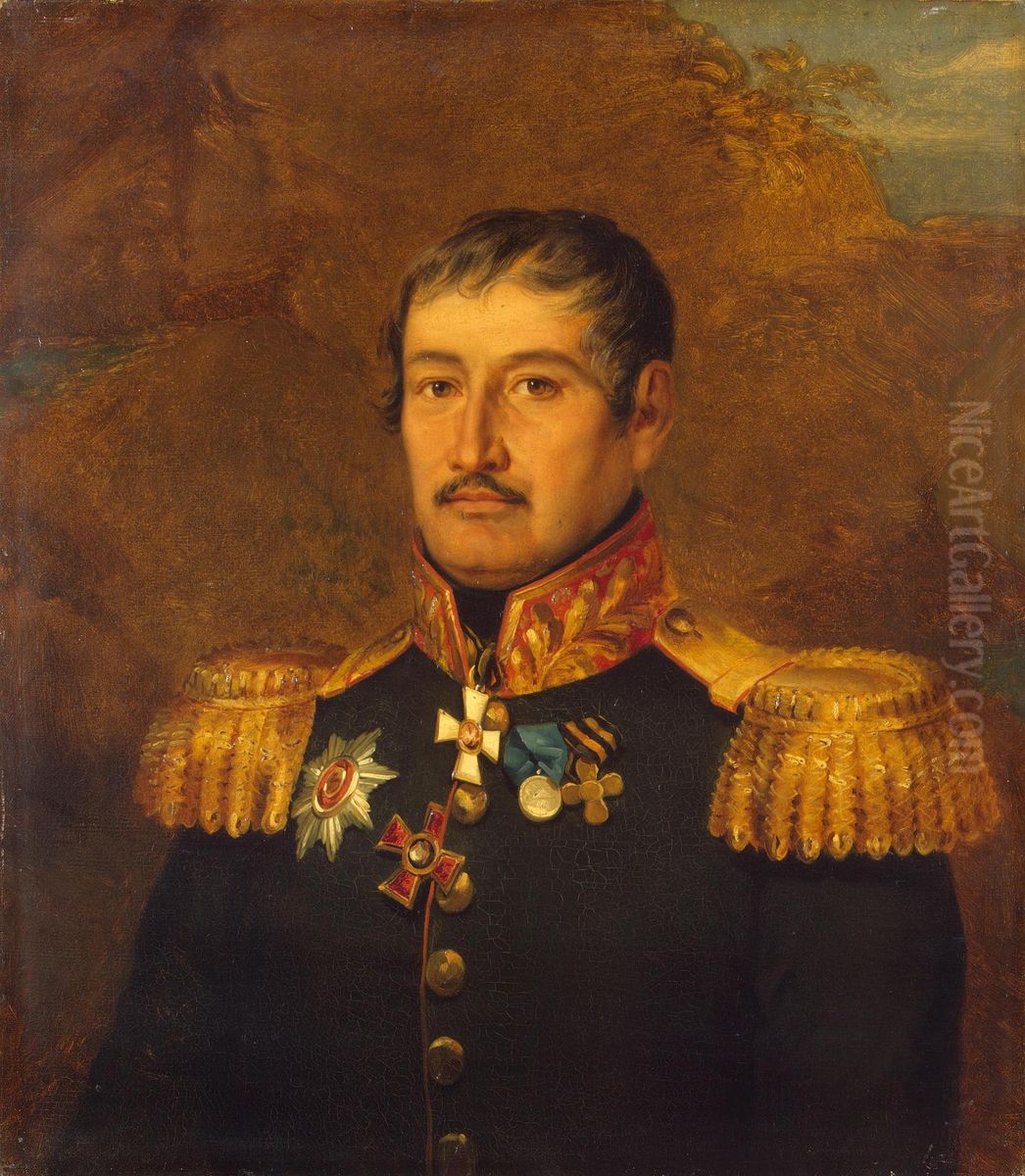 Portrait of Gerasim A. Shostakov (1756-1837) Oil Painting by George Dawe