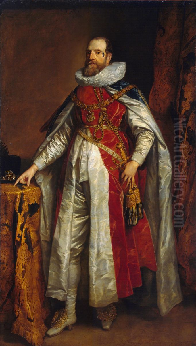 Portrait of Henry Danvers, Earl of Danby Oil Painting by Sir Anthony Van Dyck