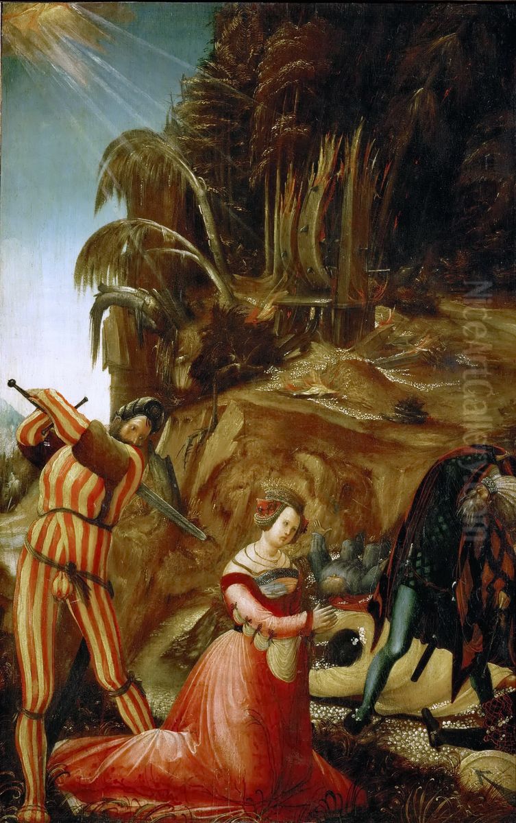 Enthauptung der Hl. Katharina Oil Painting by Albrecht Altdorfer