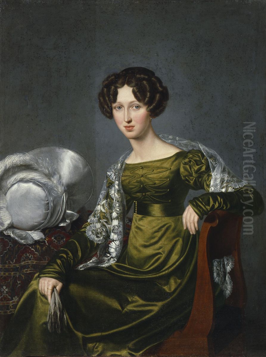 Portrait of Yelizaveta Paskaya-Sharapova Oil Painting by Ivan Eremeevich Yakovlev