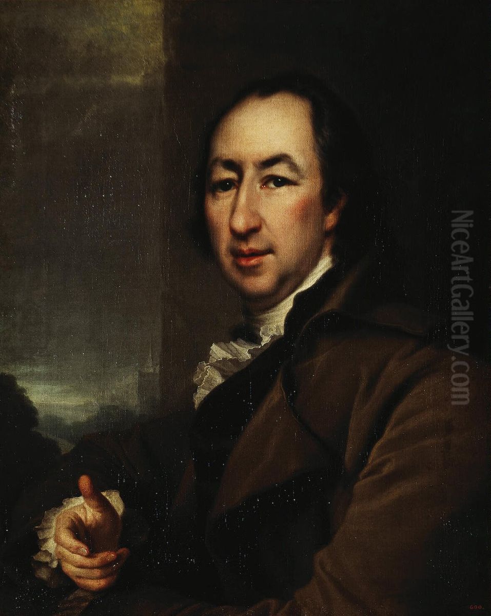 Portrait of Nikolai Novikov Oil Painting by Dmitry Levitzky