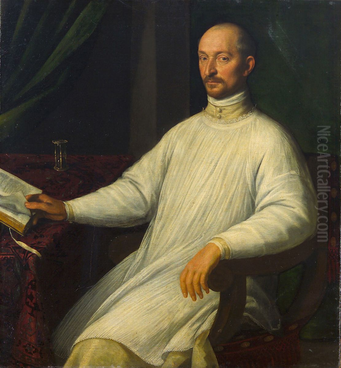 Bildnis eines Pramonstratensers Oil Painting by Leandro Bassano