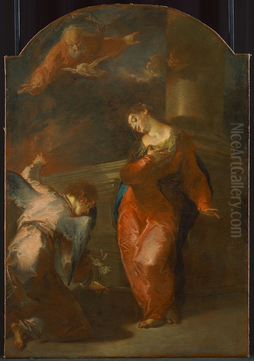 Verkundigung Mariae Oil Painting by Giuseppe Bazzani