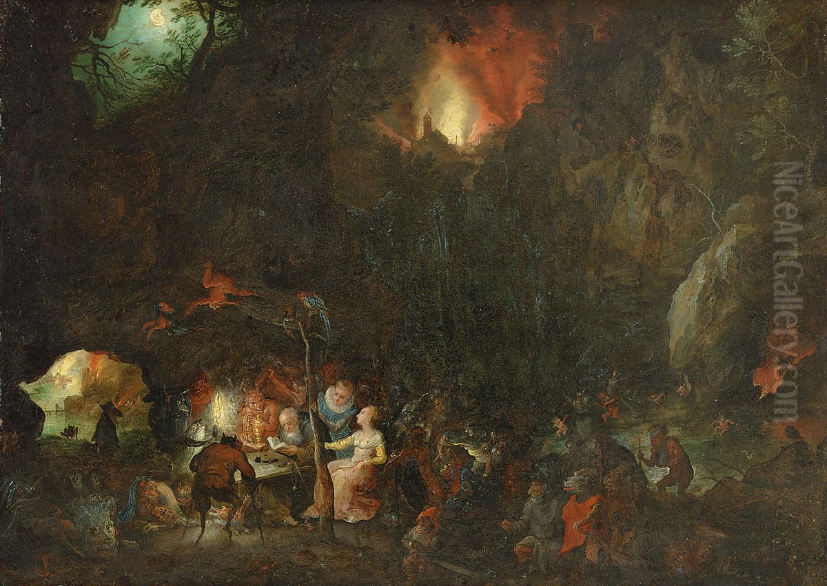 Versuchung des Hl. Antonius Oil Painting by Jan Brughel