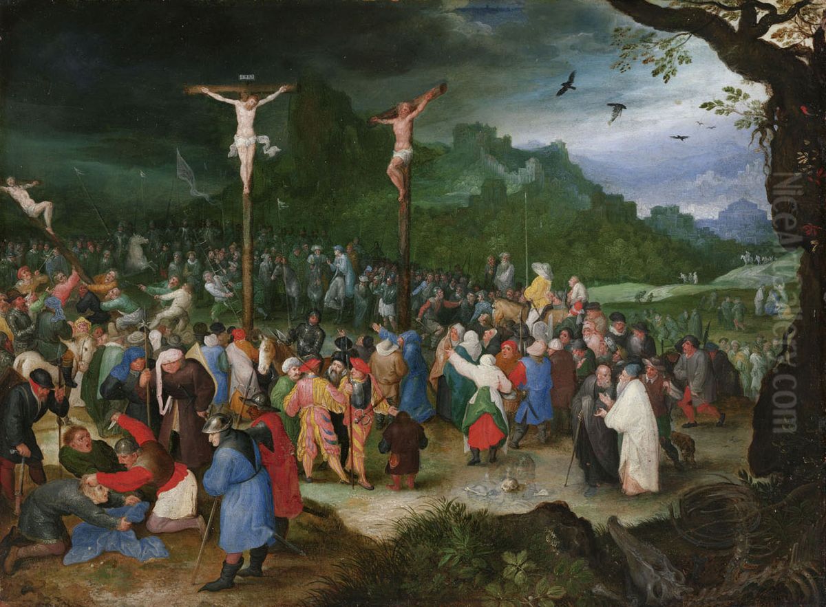 Crucifixion Oil Painting by Jan Brughel
