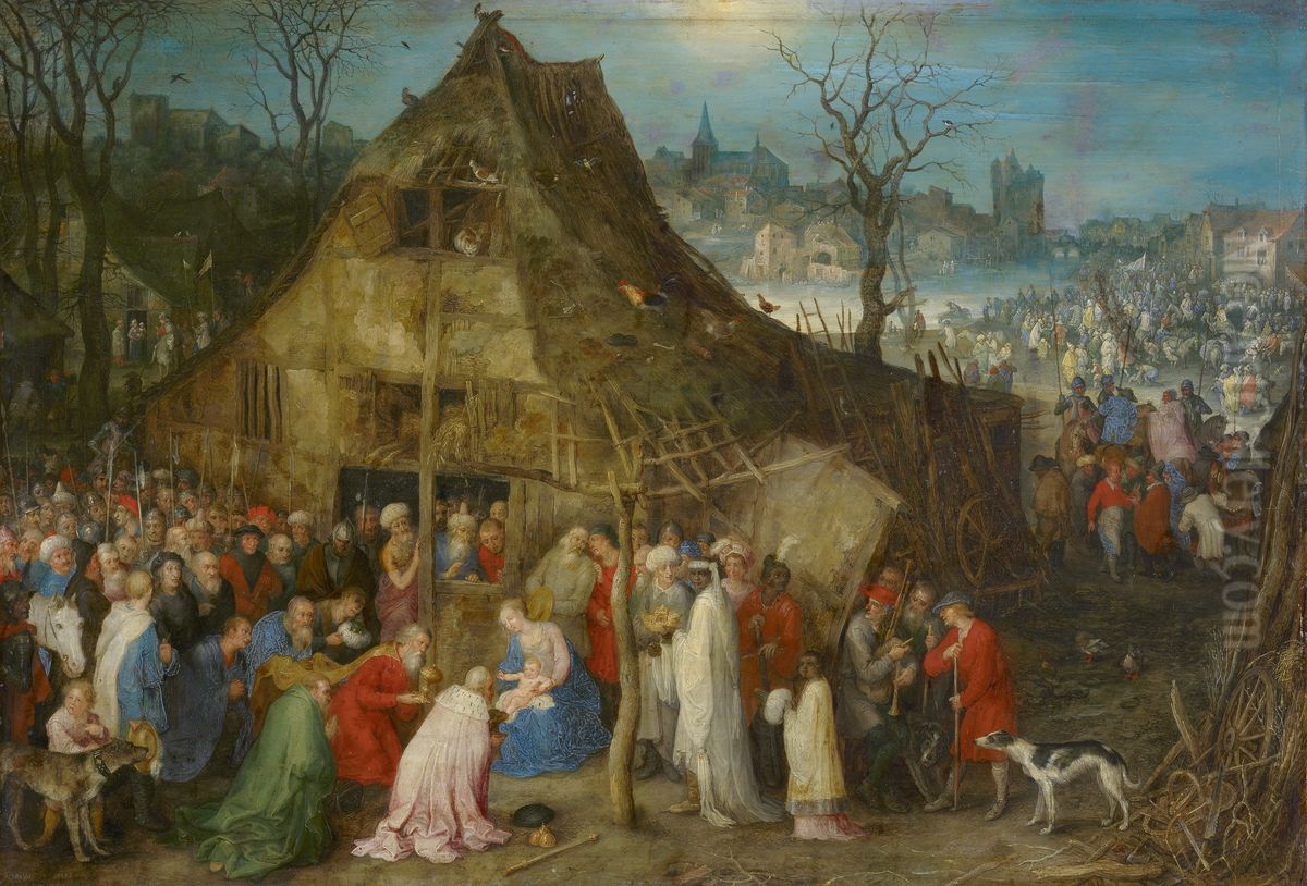 Anbetung der Konige Oil Painting by Jan Brughel