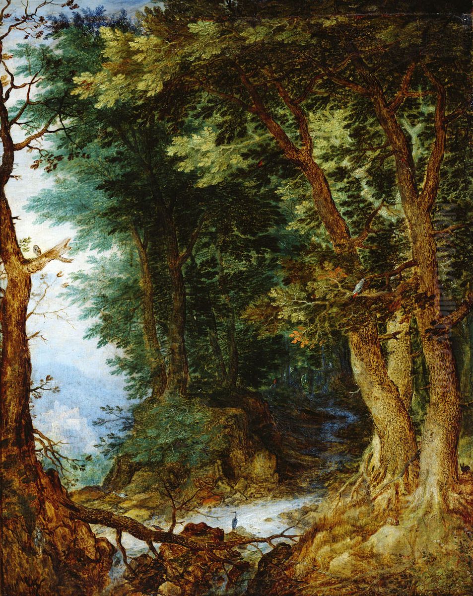 Forest landscape Oil Painting by Jan Brughel