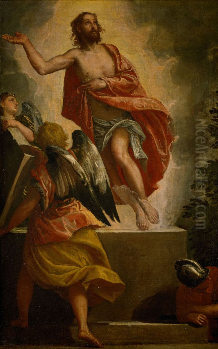 Ascension of Christ Oil Painting by Paolo Veronese (Caliari)